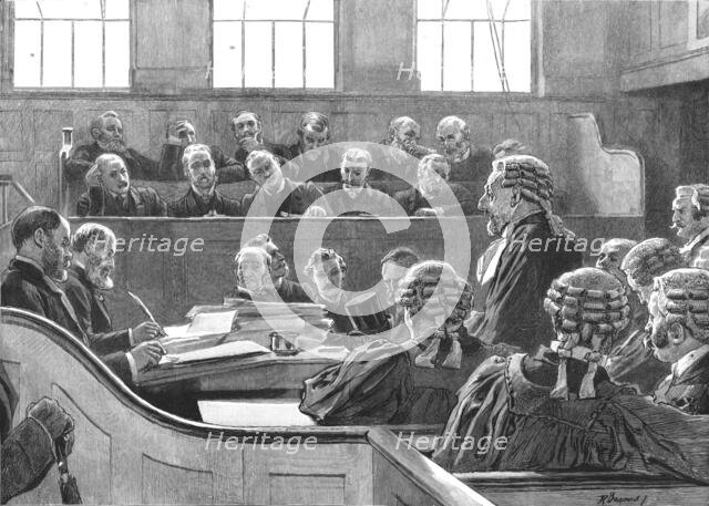 ''The Central Criminal Court - New Court, Old Bailey, 1891', 1891. Creator: Robert Barnes.