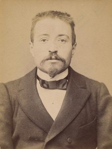 Maillard. Louis. 30 ans, né à Rennes (Ille & Vilaine). Employé de commerce. Anarchiste. 27..., 1894. Creator: Alphonse Bertillon.