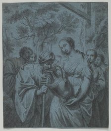 Rebecca and Eliezer, ca. 1730. Creator: Louis Fabritius Dubourg.