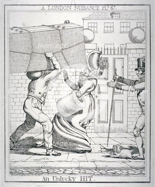 'An Unlucky Hit', 1821.                                             Artist: Richard Dighton