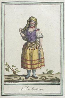 Costumes de Différents Pays, 'Kabardinienne', c1797. Creators: Jacques Grasset de Saint-Sauveur, LF Labrousse.