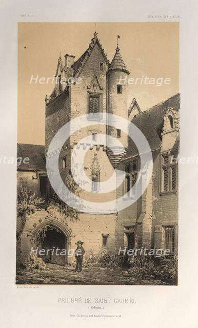 ...Pl. 46, Prieuré De Saint Gabriel (Calvados), 1860. Creator: Victor Petit (French, 1817-1874).