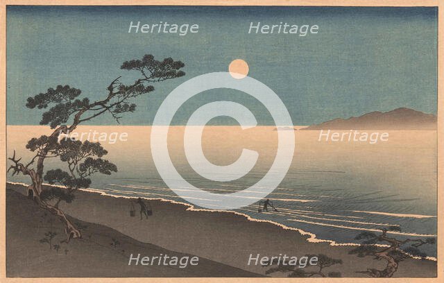 Suma Beach in Moonlight, c1930. Creator: Yoshimune, Utagawa II (1863-1941).