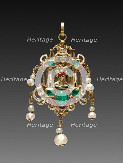 Pendant with Saint John the Evangelist (reverse), late 1500s. Creator: Unknown.