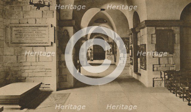 '-And The Crypt Where Many of England's Most Famous Sons Lie Buried', c1935. Creator: Unknown.