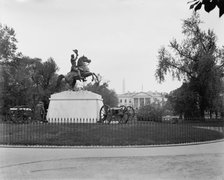 Jackson's statue, [Lafayette Square], Washington, D.C., between 1880 and 1897. Creator: William H. Jackson.