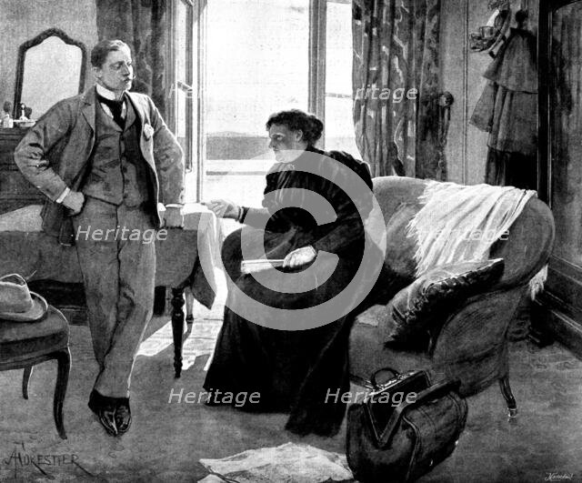 Adam Johnstone's Son: "I'll tell the mother, too; I'll frighten them all...", 1895. Creator: George Meisenbach.