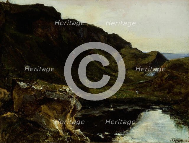 Landscape, c. 1835. Creator: Theodore Rousseau.