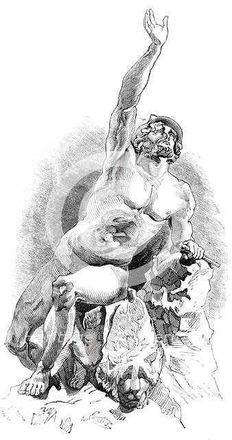 The Last Prayer of Ajax, 1844. Creator: Unknown.