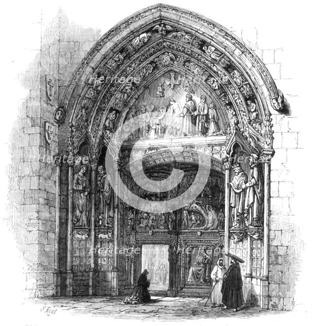 The Spanish Revolution: entrance...to Burgos Cathedral, where the governor was murdered, 1869. Creator: Unknown.