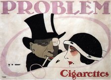 Problem Cigarettes, 1912. Artist: Erdt, Hans Rudi (1883-1925)