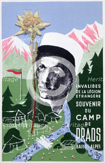 French Foreign Legion postcard, 20th century. Artist: Unknown