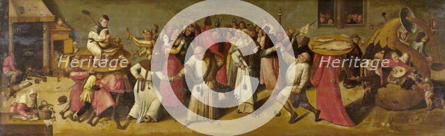 Battle between Carnival and Lent, c.1600-c.1620. Creator: Jheronimus Bosch (manner of).