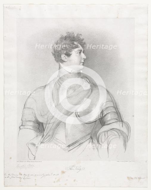 The King, George IV of Great Britain. Creator: Richard James Lane (British, 1800-1872).