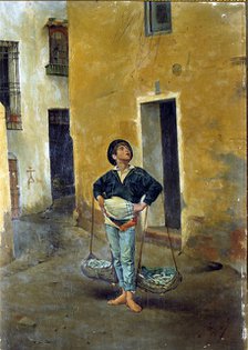 Copy of the Cenachero by Talavera' (fisherman with esparto baskets selling fish).