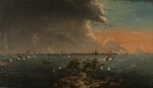 Second Russo-Swedish Battle of Svensksund on 10 July 1790. Creator: Schoultz, Johan Tietrich (1754-1807).