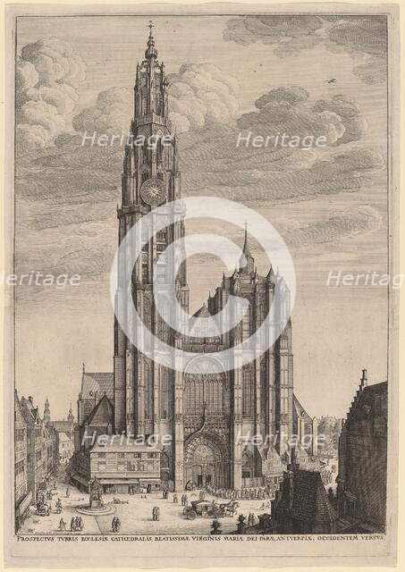 Antwerp Cathedral, 1649. Creator: Wenceslaus Hollar.