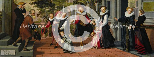 Rich Children, Poor Parents, 1599. Creator: Aert Pietersz..