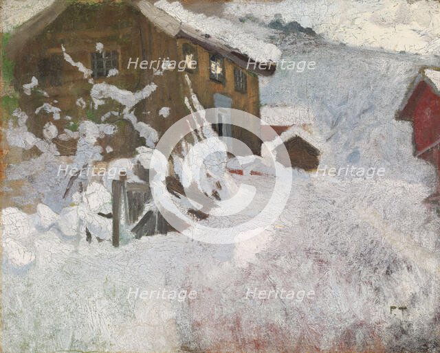 Norwegian Winter, probably 1896. Creator: Frits Thaulow.