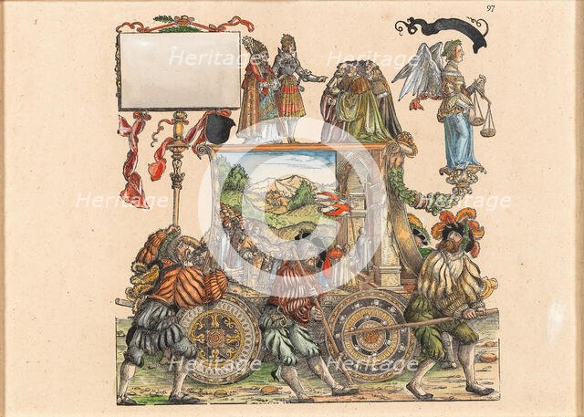 Triumphal Procession of the Emperor Maximilian I. Creator: Springinklee, Hans (c. 1490/95-c. 1540).