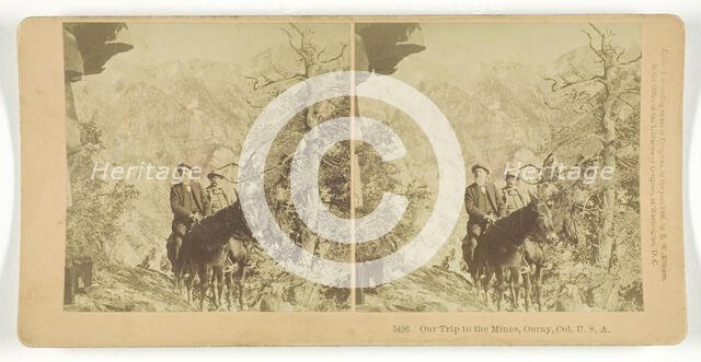 Our Trip to the Mines, Ouray, Col, U.S.A., 1890. Creator: BW Kilburn.