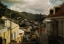 One of the steep streets on the hillsides, Charlotte Amalie, St. Thomas, Virgin Islands, 1941. Creator: Jack Delano.