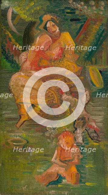 Mother with Children, 1935-1940. Creator: Arnold Peter Weisz-Kubincan.