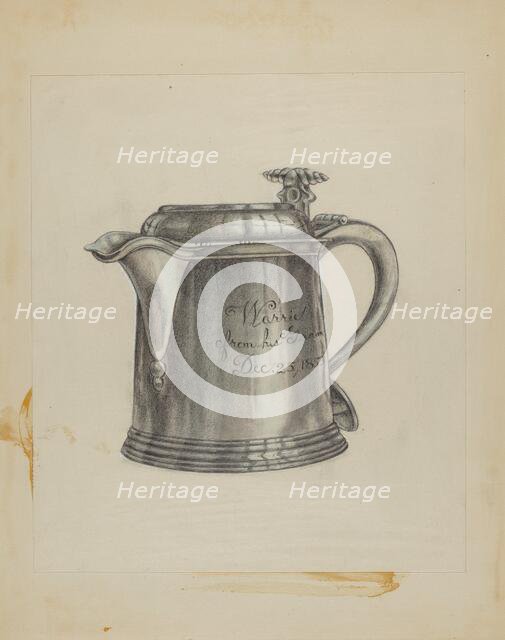 Silver Tankard, 1935/1942. Creator: Unknown.