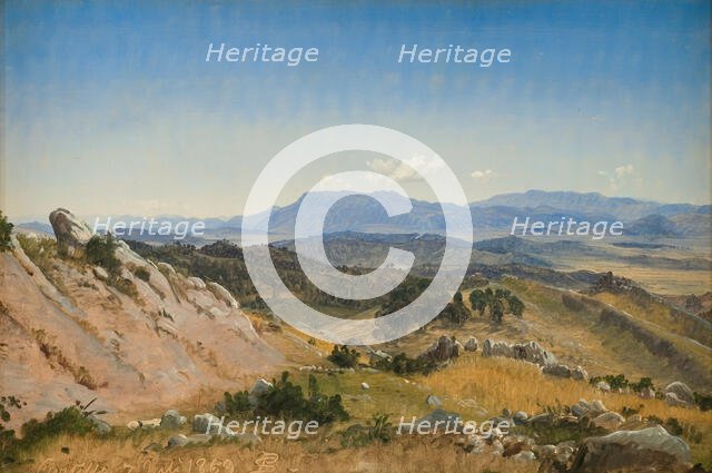 Rocky Hills near Civitella, 1869. Creator: Peter Christian Thamsen Skovgaard.