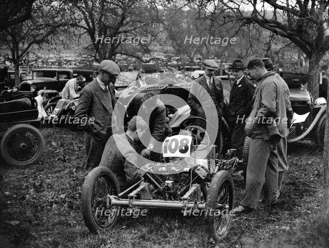 Shelsley Special car at the Shelsley Walsh Amateur Hillclimb, Worcestershire, 1929. Artist: Bill Brunell.
