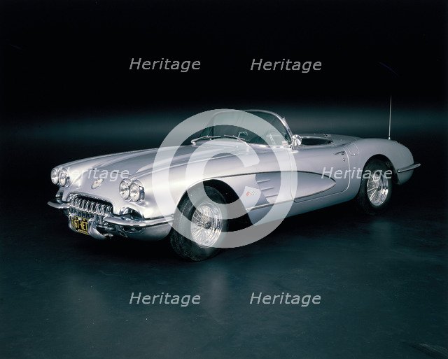 A 1963 Chevrolet Corvette. Artist: Unknown