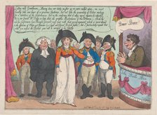 Mrs. Clarke's Farewell To Her Audience. Tailpiece, April 1, 1809., April 1, 1809. Creator: Thomas Rowlandson.