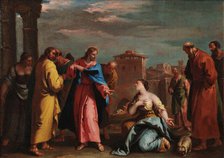 Christ and the Woman Taken in Adultery, 1727-1729. Creator: Ricci, Sebastiano (1659-1734).