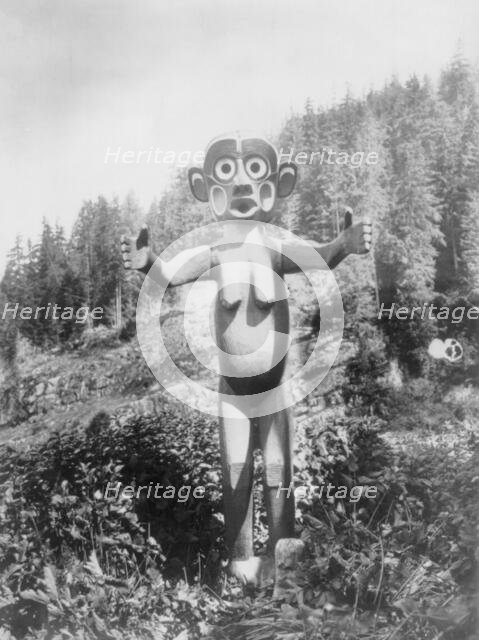 A Tsunukwa at Kwaustums, c1914. Creator: Edward Sheriff Curtis.