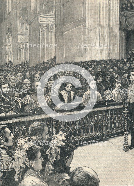 'The Thanksgiving Service in St. Paul's Cathedral', 1906. Artist: Unknown.