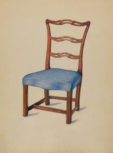 Side Chair, 1935/1942. Creator: Carl Weiss.
