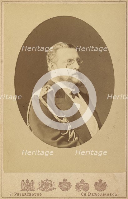 Portrait of Grand Duke Konstantin Nikolayevich of Russia (1827-1892), c. 1875.