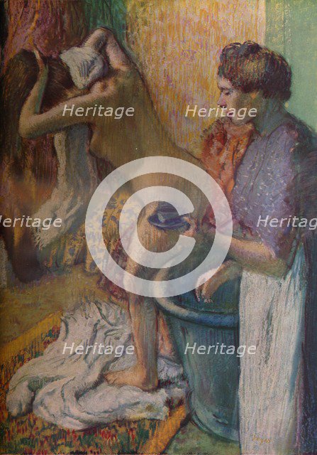 'Breakfast after a bath', 1883. Artist: Edgar Degas.