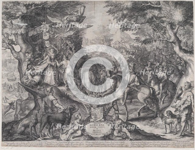 Allegory of the Flourishing State of the United Provinces, 1602 Creator: Jan Saenredam.