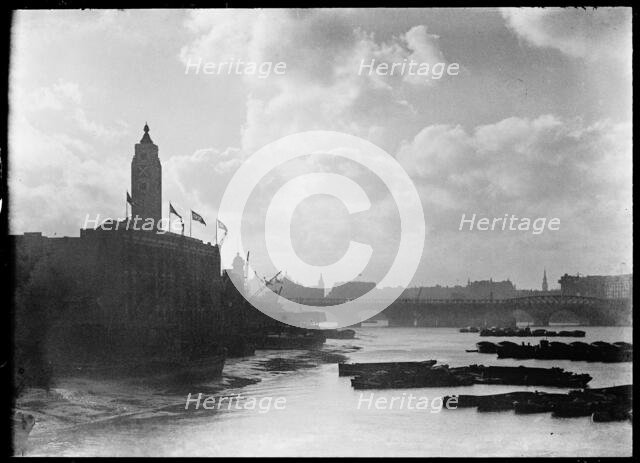 Oxo Tower Wharf, Bargehouse Street, Southwark, Greater London Authority, 1930s. Creator: Charles William  Prickett.