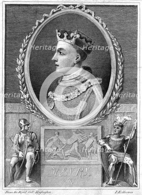 Henry V, King of England, (1788).Artist: IK Sherwin