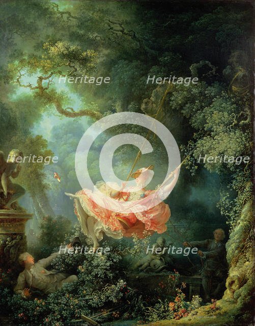 The Swing (Les Hasards heureux de l'escarpolette), ca 1767. Creator: Fragonard, Jean Honoré (1732-1806).