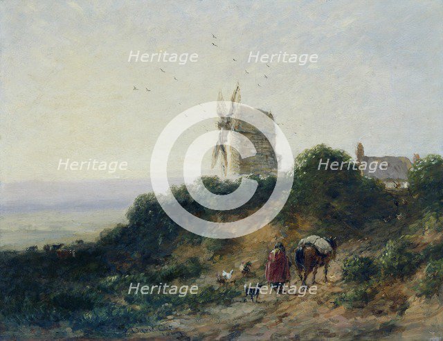 'The road to the mill', 1849. Artist: David Cox the elder.