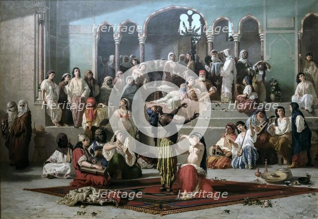 The Dance of the Bee in the Harem, 1862. Creator: Marinelli, Vincenzo (1819-1892).