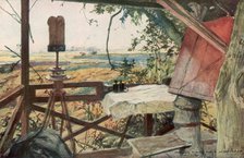 'Observation post of General Mangin, 18th July 1918', Villers-Cotterets, Aisne, France, (1926).Artist: Francois Flameng