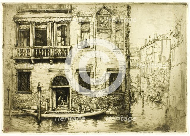 The Canal of the Little Saint, Venice, 1909. Creator: Donald Shaw MacLaughlan.