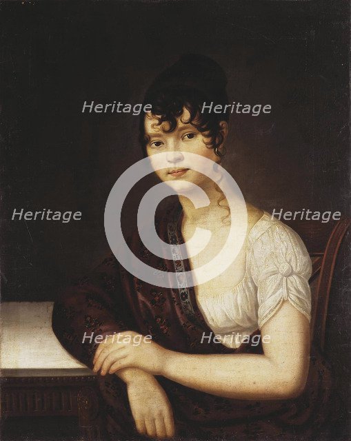 Portrait of Elizaveta Ivanovna Ogareva (1784-1815), 1800s. Artist: Anonymous  
