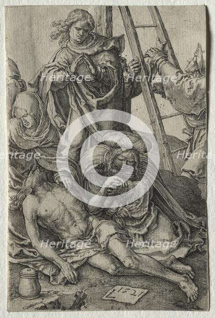 The Passion: Descent from the Cross, 1521. Creator: Lucas van Leyden (Dutch, 1494-1533).