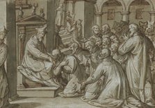 The Appointment Of The Blessed Alessandro Sauli As Superior General Of The Barnabites, 1610-1624. Creator: Giovanni Battista della Rovere.
