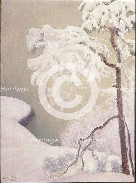 First Snows, 1931. Creator: Halonen, Pekka (1865-1933).